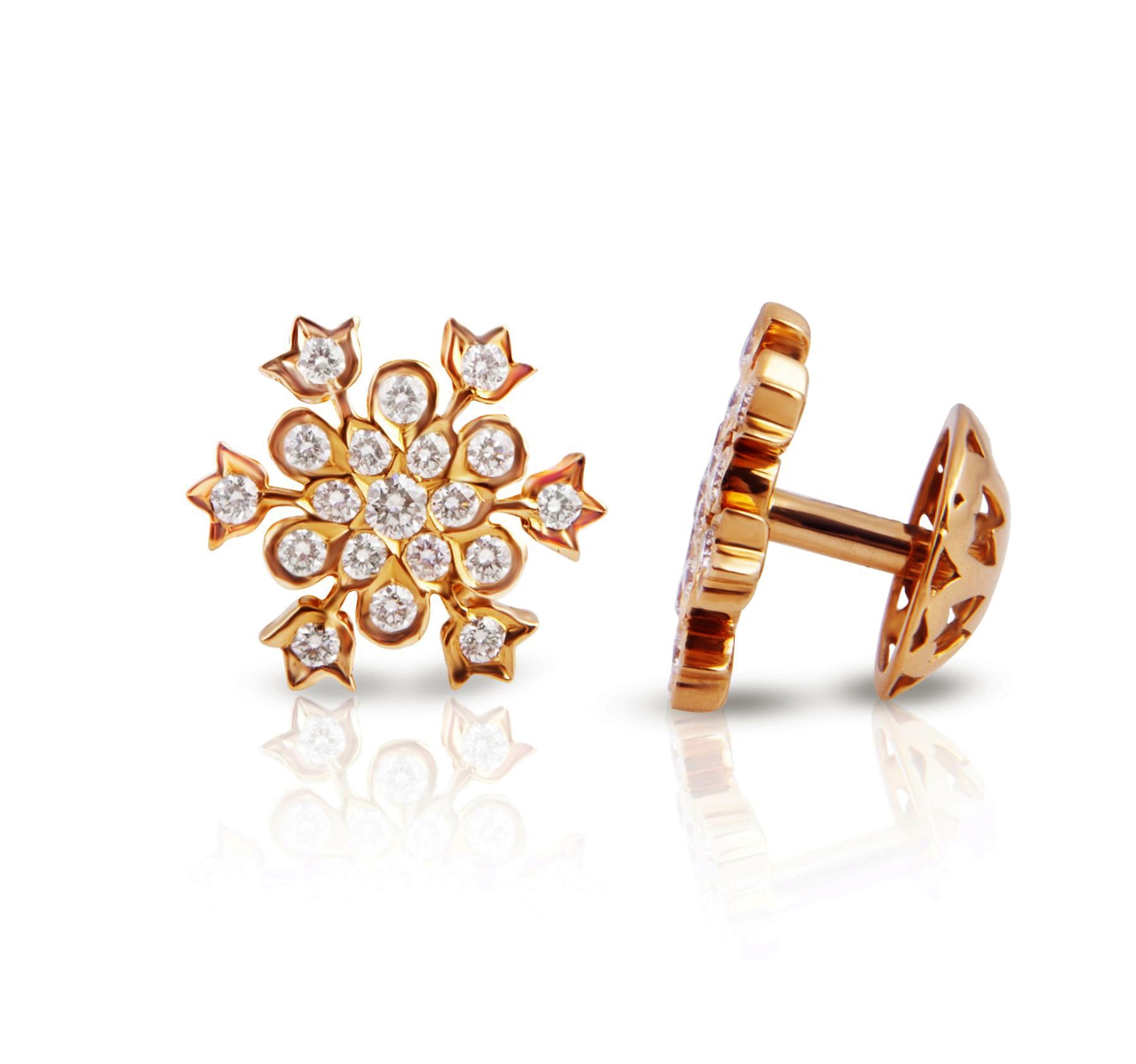 Close setting hot sale diamond studs