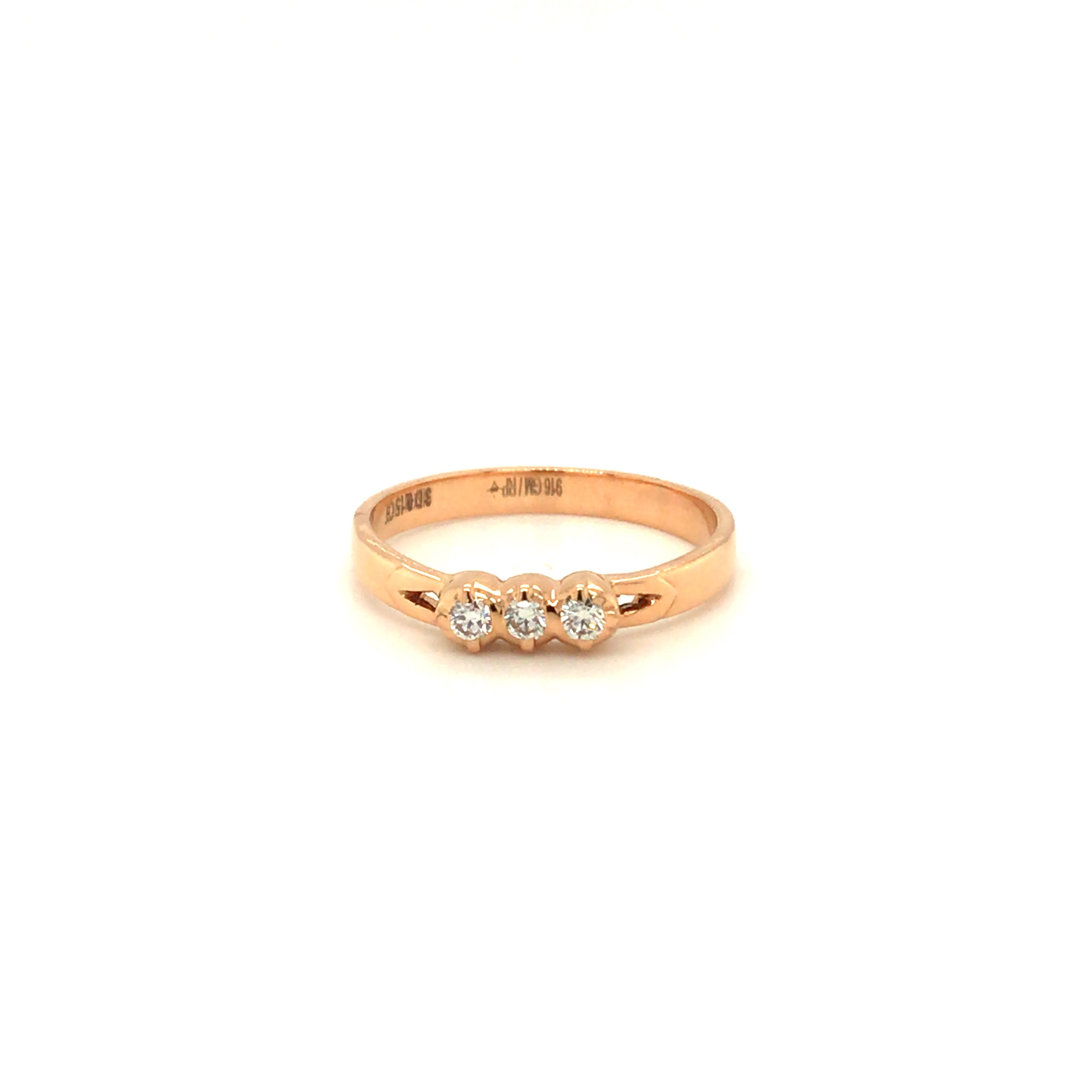 Idylle Blossom Ring, Pink Gold And Diamonds - Luxury Pink