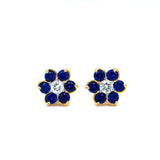 FLORAL DIAMOND STUD