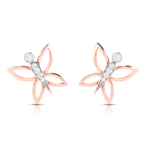 Delicate Butterfly Studs