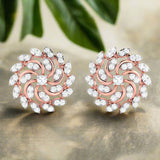 Raffleasia Rose Gold Studs