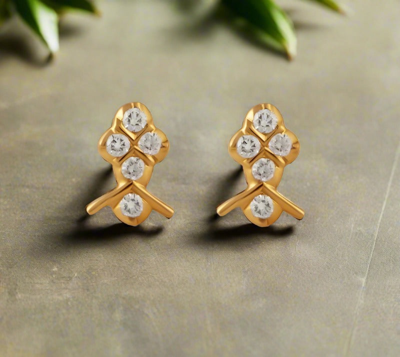 The Samridhi Closed Setting 22k Diamond Stud