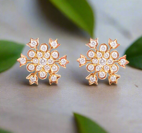 The Rohini Closed Setting 22k Diamond Stud