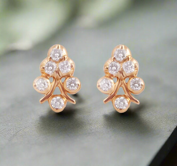 The Aadhila Closed Setting 22k Diamond Stud