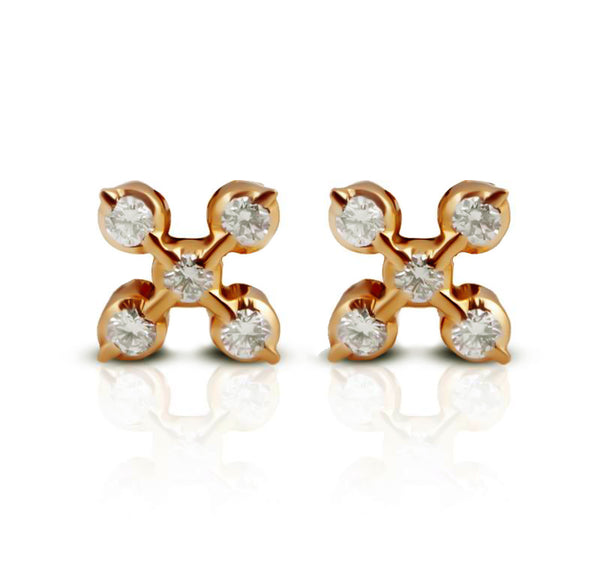 The Akshana Closed Setting 22k Diamond Stud