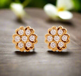 The Maalini  Closed Setting 22k Diamond Stud