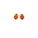 LITTLE WONDER - RED BEETLE EARRINGS