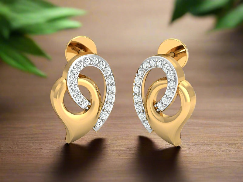 Entwined Inverted Drop Studs