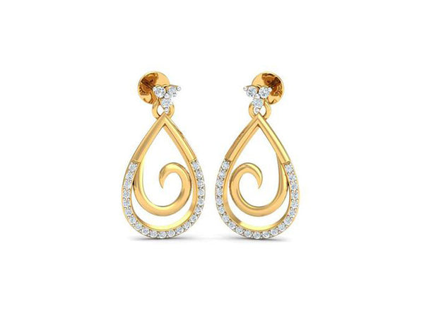 Alluring Spiral Drop Earrings