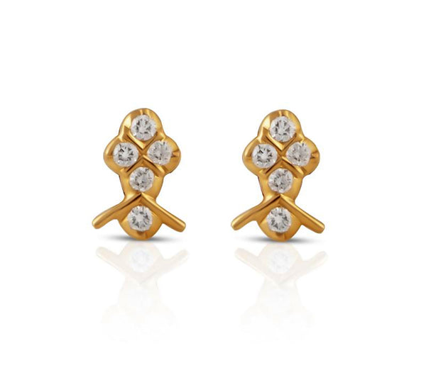 The Samridhi Closed Setting 22k Diamond Stud