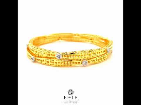 Luna 18kt Open Setting Diamond Bangle, diamond bagle, bangle, efif diamond bangle, efif diamond jewellery, 