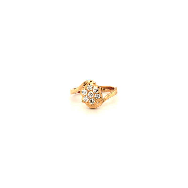 Buy Starlight Dazzling Bluestone Rosegold Diamond Ring- Joyalukkas