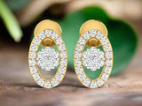 Elliptic Cluster Studs efifdiamonds Elliptic Cluster Studs efifdiamonds Studs Earrings 34032.00 EF-IF Diamond Jewellery